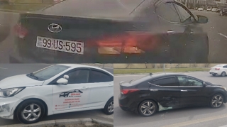 Dairəni necə gəldi tərk edən qadın sürücü təlim maşınını vurdu    - ANBAAN VİDEO