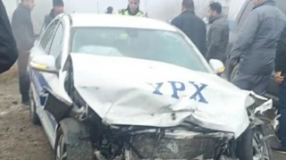 Bərdədə yol polisi qəzaya düşdü - Yaralılar var   - FOTO