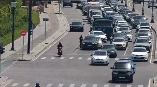 Prospektdə qəza törədən sürücülər sıxlığa səbəb oldu - FOTO 