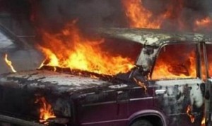 İmişlidə "VAZ" markalı avtomobil yanıb