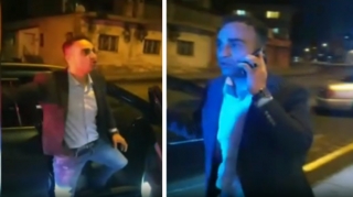 Vətəndaşlar polisə XƏBƏR VERDİ; sərxoş tutulan sürücü dava saldı - VİDEO