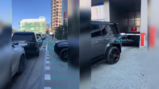 Xətaidə sürücü bahalı maşınını şlaqbaumun önündə park edib getdi - VİDEO 