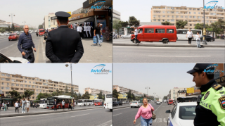 Nizamidə yeraltı keçiddən istifadə etməyən PİYADALAR CƏRİMƏLƏNDİ - VİDEO 