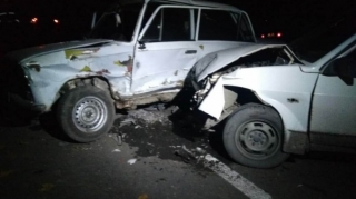 Ağcabədidə ər və arvadı qəzaya düşdü