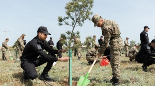 DİN-in əməkdaşları Ulu Öndərin ildönümü ilə əlaqədar aksiyası keçirdi - FOTO - VİDEO