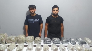 İrandan gəlib dövlət sərhədini pozanlar saxlanıldı, 20 kq narkotik götürüldü - FOTO 