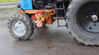 В Баку трактор сбил пешехода 
