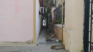 Səkidə obyekt tikən sahibkar piyadaları belə "düşündü" - FOTO 