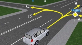 Sürücü hansı istiqamətlər üzrə hərəkət edə bilər? - DOĞRU CAVAB