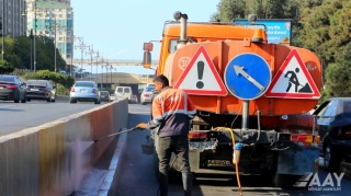 Tunel, körpü və keçidlərin təmizlənməsi işləri aparılıb - FOTO - VİDEO