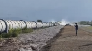 Şəmkirdə boru xəttində qəza - VİDEO