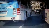 Avtobus sürücüləri 20 qəpiyə görə ölümünə sürdü – REAL VİDEO