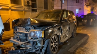 Bakıda “Range Rover” 5 avtomobilə çırpılıb, xəsarət alan var   - FOTO  - VİDEO