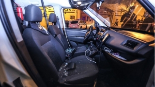 Ağsuda insident  - Sərxoş vətəndaş polis maşınını zədələdi