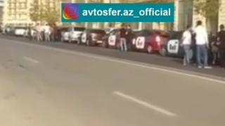 "Bolt"  sürücülərindən etiraz: yüzlərlə taksi işi dayandırdı  - VİDEO