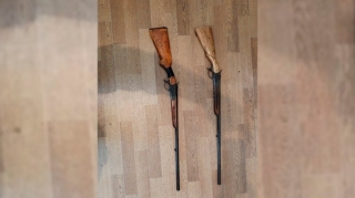 Qax rayon sakinləri odlu silahları polisə təhvil verib  - FOTO