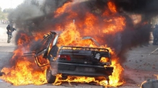 Biləsuvarda minik, Kürdəmirdə yük maşını yandı 