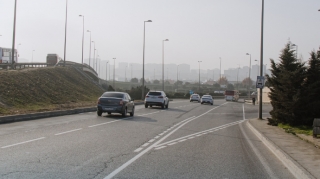 Şəhər şosesində xüsusi hərəkət zolağı təşkil edilir - FOTOLAR 