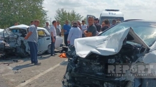 Mingəçevirdə "VAZ-2107"  “Hyundai”la toqquşdu:ölən və xəsarət alanlar var   - FOTO