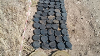 Kəlbəcər və Daşkəsəndə aşkar olunan növbəti minalar zərərsizləşdirilib  - VİDEO