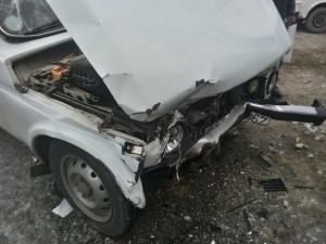 Oğuzda qəza: Yaralılar var - FOTO