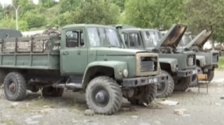 Qanunsuz erməni silahlılarının hərbi texnikalarını gizlətdiyi bunker - VİDEO  