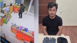 Goranboyda marketi qarət edən şəxs saxlanıldı - VİDEO 