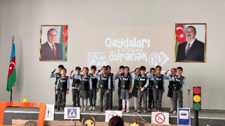 Qaxda “Diqqət, uşaqlar!” aylığı ilə əlaqədar tədbir keçirilib - FOTO