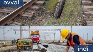 ADY 1960-cı illərdən miras qalmış dəmiryol infrastrukturunu yeniləyir  - FOTO