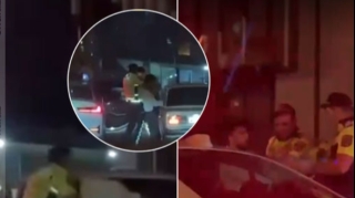 Bakıda yol polisləri ilə sürücü arasında gərginlik yaşandı; əlbəyaxa oldular - FOTO - VİDEO 
