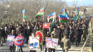 Vətən Müharibəsi şəhidi Ələkbər Ələkbərli Tərtərdə dəfn edilib  - FOTO