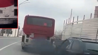 Bakıda havanı çirkləndirən avtobusun sürücüsü cəzalandırıldı - VİDEO 