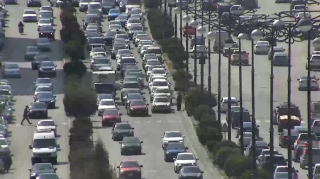 Bakıda yol qəzası olub, sıxlıq yaranıb 