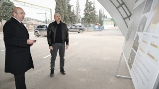 Prezident İlham Əliyev Ağdərə şəhərinin Baş planı ilə tanış olub - FOTOLAR 