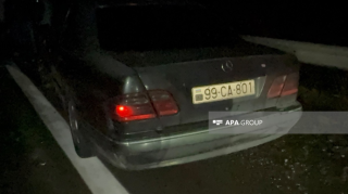 Ucarda "Mercedes" sürücüsü velosipedçini vurub ÖLDÜRDÜ - FOTOLAR 