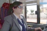 Avtobusu gözəlləşdirən qadın sürücü  - VİDEO