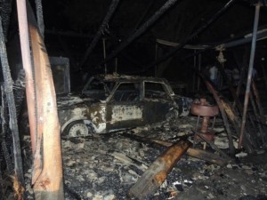 Bərdədə avtomobil təmiri sexində partlayış: xəsarət alanlar var