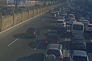 Heydər Əliyev prospektində qəza sıxlığa səbəb oldu