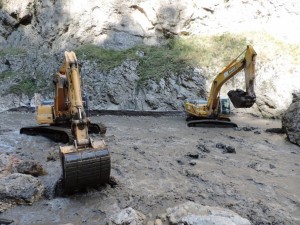 Quba-Xınalıq yolu leysan nəticəsində bağlanıb