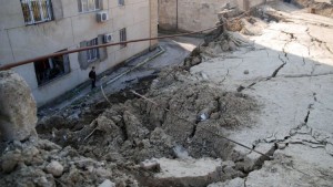 Yeni Günəşlidə çökmə baş verib