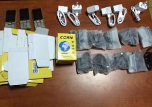 Avtomobildən mobil telefonlar aşkar olunaraq götürülüb