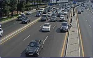 Bakının Heydər Əliyev prospektində qəza - FOTO