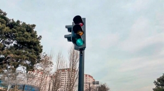 Hövsanın əsas yollarından birində ilk dəfə svetoforlar quraşdırılıb - FOTO 