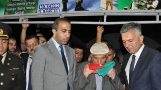 Şəhid gizir Məhəmməd Məmmədov Biləsuvarda torpağa tapşırılıb   - FOTO