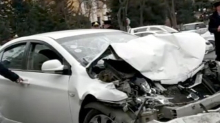 Gəncədə qəza oldu - Xəsarət alan var 