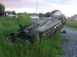 Tovuzda avtomobil arxa düşdü: xəsarət alan var