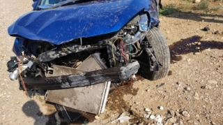 Goranboyda qəza - Xəsarət alan var  - FOTO