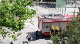 Sumqayıtda beşmərtəbəli yaşayış binasında yanğın olub