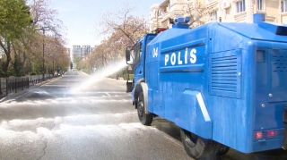 DİN-in xüsusi texnikaları yenidən dezinfeksiya işlərinə qoşuldu   - FOTO
