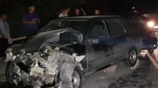 Göyçayda 4 avtomobil toqquşdu;  xəsarət alanlar var - FOTO 